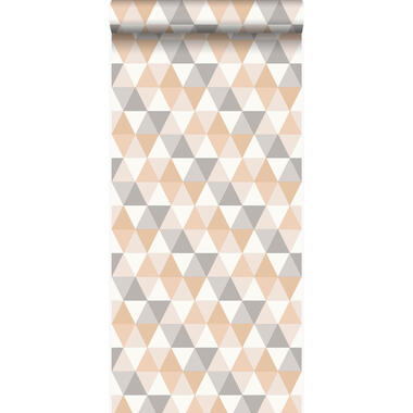 Origin behang - grafische driehoeken - beige - 53 cm x 10,05 m product