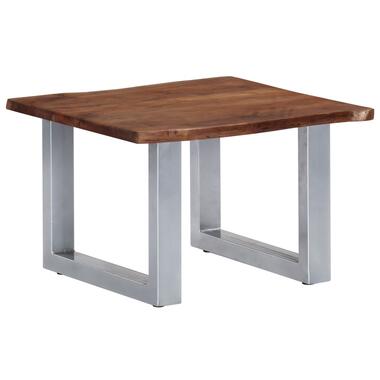 VIDAXL Table basse avec bord naturel 60x60x40 cm Bois d'acacia massif product