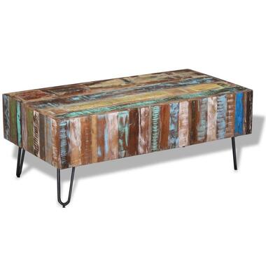 vidaXL Salontafel 100x50x38 cm massief gerecycled hout product