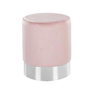 Beliani Poef BRIGITTE - roze fluweel product
