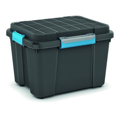 KIS Scuba box M - 45L - zwart/blauwe clips product