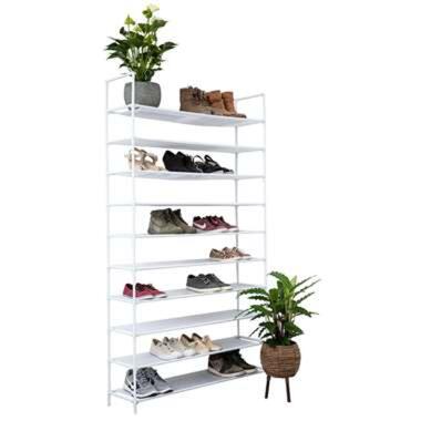 Armoire à chaussures pour 50 paires - Blanc - 10 étagères product