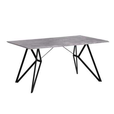 Table de salle à manger 160 x 90 cm noire et béton BUSCOT product