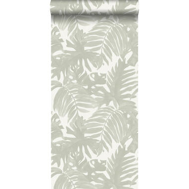 ESTAhome papier peint - feuilles tropicales - gris clair product