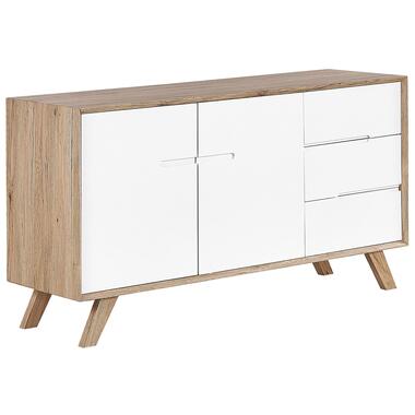 Commode blanche / effet bois clair 3 tiroirs FORESTER product