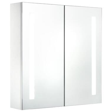 VIDAXL Badkamerkastje - met spiegel LED - 62x14x60 cm product