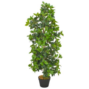 VIDAXL Kunstplant - met pot - laurierboom - 120 cm - groen product