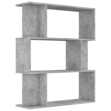 vidaXL Bibliothèque/Séparateur de pièce Gris béton Bois d’ingénierie product