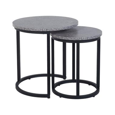 Lot de 2 tables appoint béton/noires DIXIE product