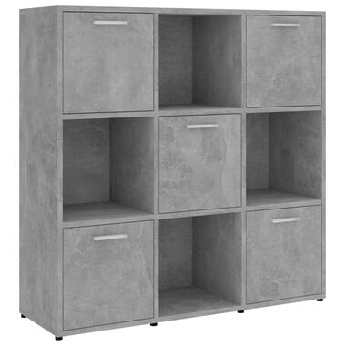 vidaXL Bibliothèque Gris béton 90x30x90 cm Bois d’ingénierie product