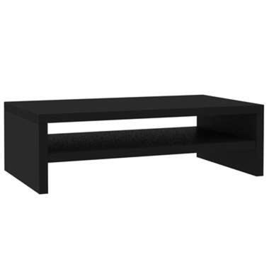 vidaXL Support de moniteur Noir 42 x 24 x 13 cm Bois d'ingénierie product