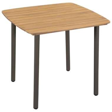 VIDAXL Table de jardin 80 x 80 x 72 cm Bois d'acacia solide et acier product