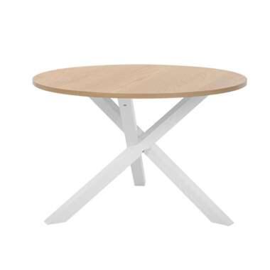 Table ronde en bois clair et blanc JACKSONVILLE product