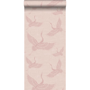 Origin papier peint - oiseaux de grue - vieux rose - 0.53 x 10.05 m product