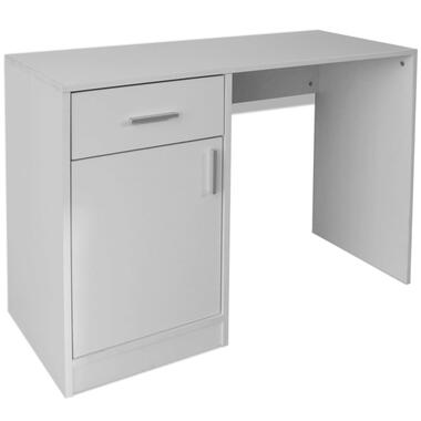 VIDAXL Bureau avec tiroir et placard 100x40x73 cm Blanc product