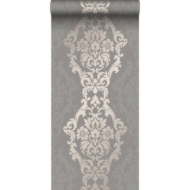 Origin behang - ornamenten - taupe en glanzend brons - 53 cm x 10,05 m product