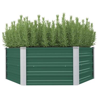 vidaXL Jardinière 129 x 129 x 46 cm cm Acier galvanisé Vert product