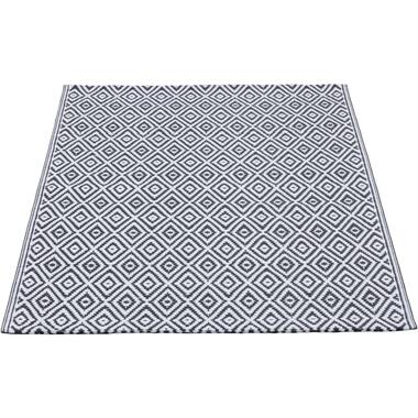 Binnen-/buitentapijt Diamond - zwart - 90x150 cm product