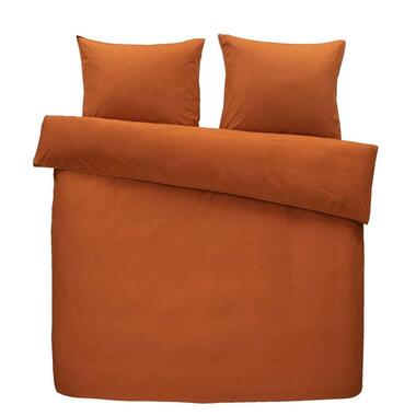 Comfort dekbedovertrek Ryan effen - karamelkleur - 240x200/220 cm product