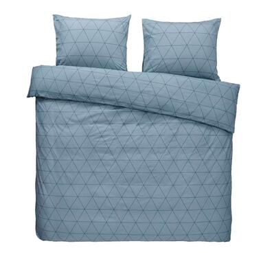 Comfort dekbedovertrek Bologna - blauw - 200x200/220 cm product