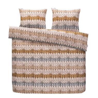 Ariadne at home parure de couette Warm stripes - naturel/ocre - 200x200/220 cm product