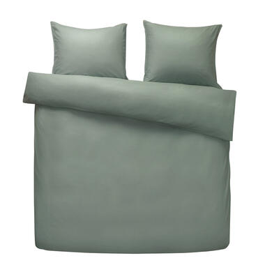 Comfort dekbedovertrek Jorrit effen - groen - 200x200/220 cm product
