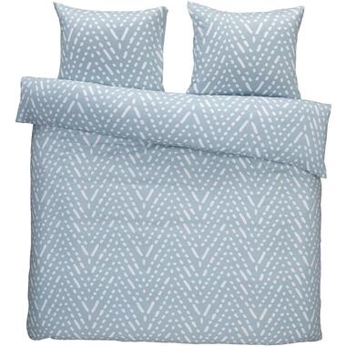 Dekbedovertrek Rowen flanel - blauw - 240x200/220 cm product