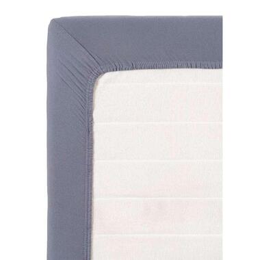 Hoeslaken topdekmatras Jersey - grijsblauw - 90x200 cm product