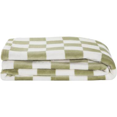 Sprei Levi - groen/wit - 200x220 cm product