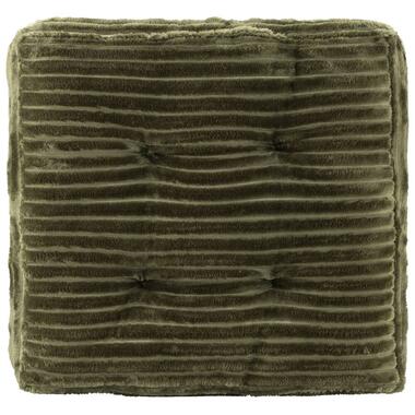 Coussin matelas Cara - vert olive - 45x45x8 cm product