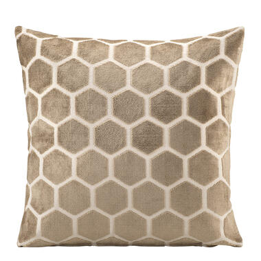Sierkussenhoes Hanna - taupe - 45x45 cm product