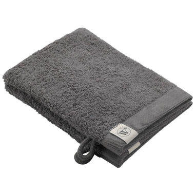 Walra washand - antraciet - 16x21 cm - 2 stuks