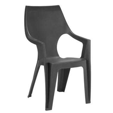 Keter stapelstoel Dante hoge rug - donkergrijs - 89x57x57 cm product