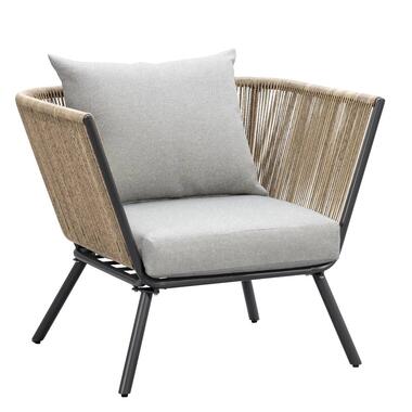 Chaise lounge Almeria - naturel/anthracite - 75x89x75 cm product