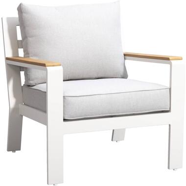 Fauteuil lounge Biarritz - aluminium/bois de teck - coussins inclus product