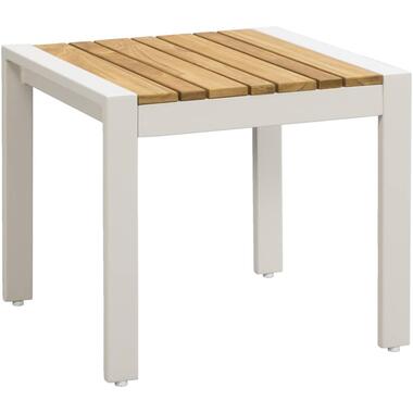 Table d'appoint Biarritz - aluminium/bois de teck - 45x50x50 cm product