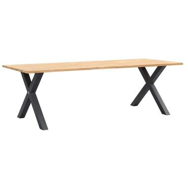 Le Sud table de jardin Beaune pieds X - brune - 76x240x95 cm product