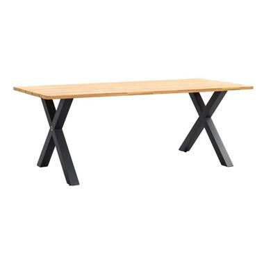 Le Sud table de jardin Beaune pieds X - brune - 76x200x95 cm product