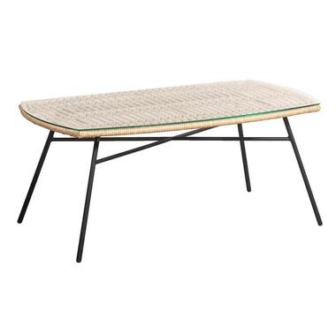 Le Sud table lounge Grimaud - noir/couleur naturelle - 100x60x42 cm product