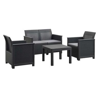Keter salon lounge Emma 4 pièces - anthracite product