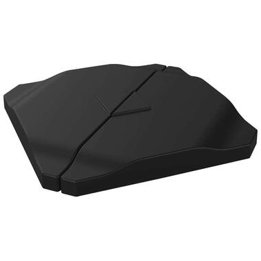 Dalle de parasol remplissable - 20 kg - noire - 50x50x7,5 cm product