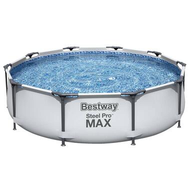 Zwembadset - metaal - blauw - h76xØ305 cm product