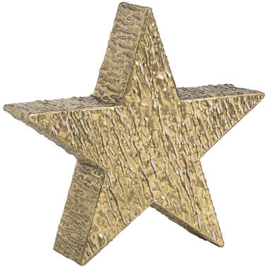 Object Ster - goudkleurig metaal - 35,5x9x34 cm product