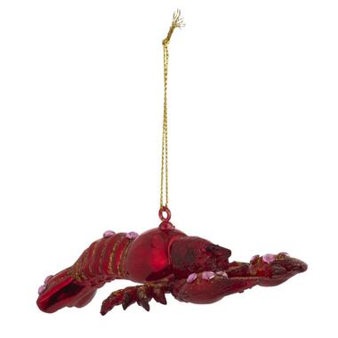 Boule de Noël Homard - verre rouge - 3x7x13 cm product