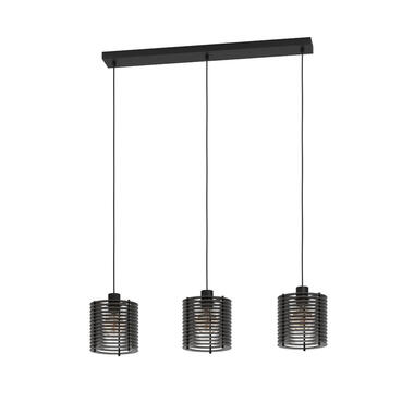 EGLO Segovia Hanglamp - E27 - 88 cm - Zwart - Staal/Hout product