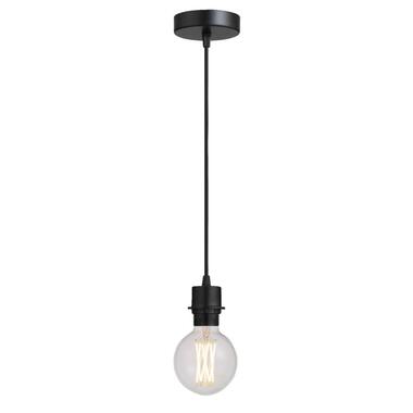 Système de suspension noir avec filetage pour abat-jour - E27 - 100 cm product