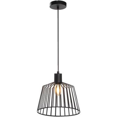 Hanglamp Fynn - zwart metaal - E27 - 150xØ30 cm product