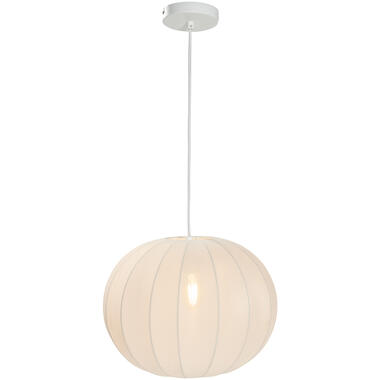 Suspension Fenne ovale - métal blanc - E27 - 150xØ38 cm product