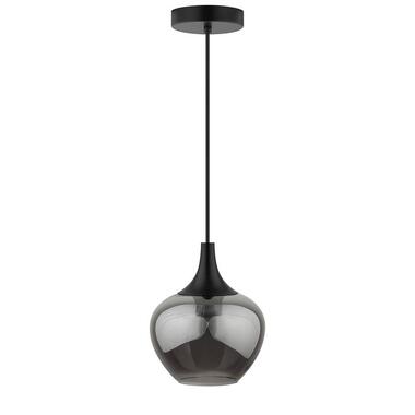 Suspension Lola - métal noir/verre fumé - 150xØ19 cm product