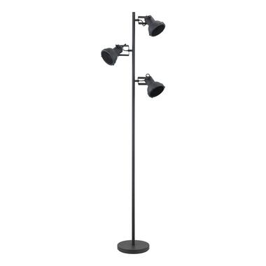 Vloerlamp Riga 3-spot - zwart metaal - 152xØ22 cm product